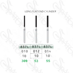 فرز الماسی توربین تراش LONG FLAT CYLINDER 837L تیزکاوان TEES KAVAN