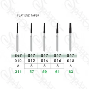فرز الماسی توربین تراش FLAT END TAPER 847 تیزکاوان TEES KAVAN