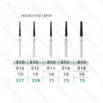 فرز الماسی توربین تراش ROUND END TAPER 850  تیزکاوان TEES KAVAN