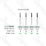 فرز الماسی توربین تراش ROUND END TAPER 856  تیزکاوان TEES KAVAN