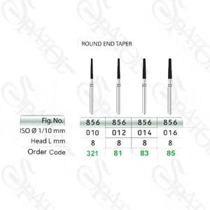 فرز الماسی توربین تراش ROUND END TAPER 856  تیزکاوان TEES KAVAN