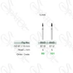 فرز الماسی توربین تراش 4 میل 860 FLAME تیزکاوان TEESKAVAN