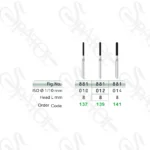فرز الماسی توربین تراش 8 میل ROUND END CYLINDER 881 تیزکاوان TEESKAVAN