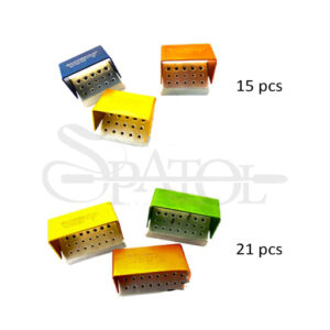 جافرز ۱۵ عددی (۴رنگ) قابل اتوکلاو Bur Holder دنتال دیوایس Dental Devices