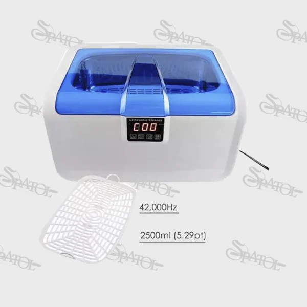 دستگاه تمیز کننده اولتراسونیک 2.5 لیتری دو هسته ای AJ2500 برند عاج طب AJTEB - Image 2