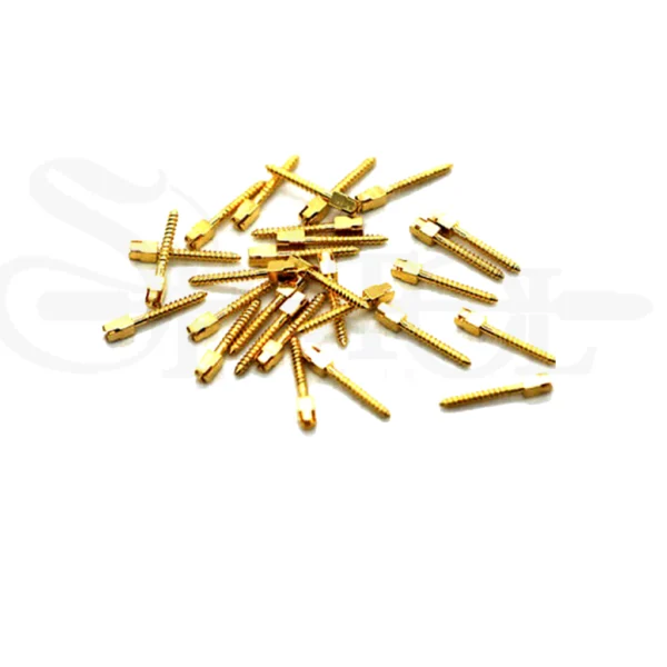 پین داخل کانال تک سایز برنجی دنکو Denco Gold plated Conical screw posts - Image 2
