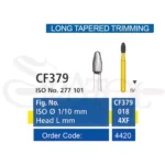 فرز کارباید پرداخت 30 پره LONG TAPERED TRIMMING CF379تیزکاوانTEESKAVAN
