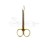 قیچی کرون بر سر صاف دسته طلایی دنتال دیوایسDental Devices