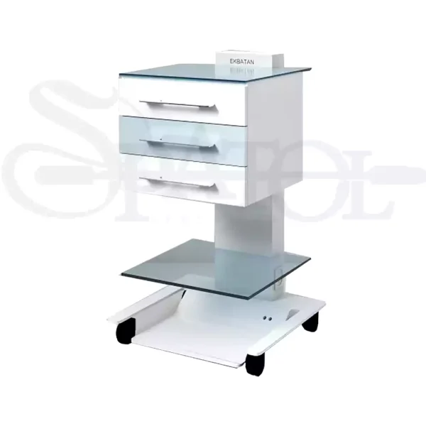 سرویتور 3 کشو با شیشه رنگی SR 309