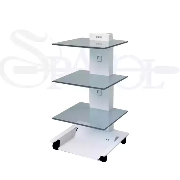 سرویتور سه طبقه شیشه ای پایه پدال دار مدل SR 305