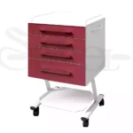 روتور 4 کشو تمام MDF با درب هایگلاس با پایه ی سینی دار مدل RO 212