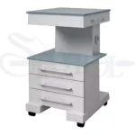 ترولی کلاسیک 3 کشو با شیشه رنگی مدل TR 418