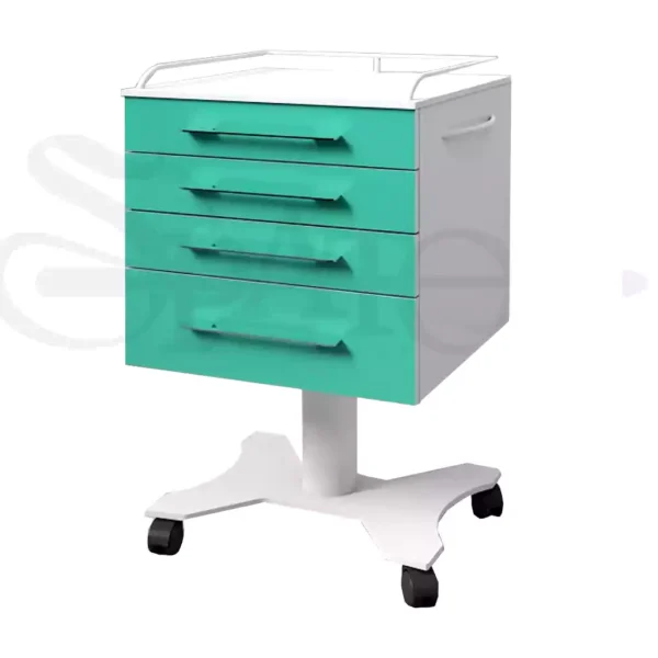 روتور 4 کشو تمام MDF با درب هایگلاس مدل RO 215