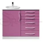 کابینت یک متری mdf هایگلاس CA101 CM6H1