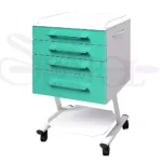 روتور 4 کشو تمام MDF با درب هایگلاس با پایه ی سینی دار مدل RO 212