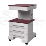 ترولی کلاسیک 3 کشو با شیشه رنگی مدل TR 418
