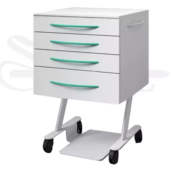 روتور 4 کشو تمام MDF با درب هایگلاس مدل RO 214