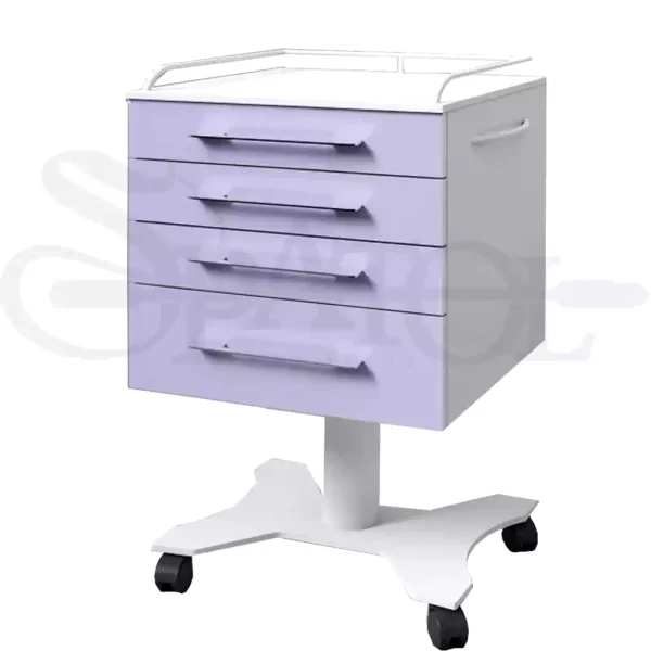 روتور 4 کشو تمام MDF با درب هایگلاس مدل RO 215
