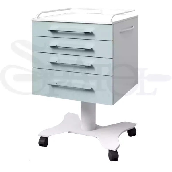 روتور 4 کشو تمام MDF با درب هایگلاس مدل RO 215