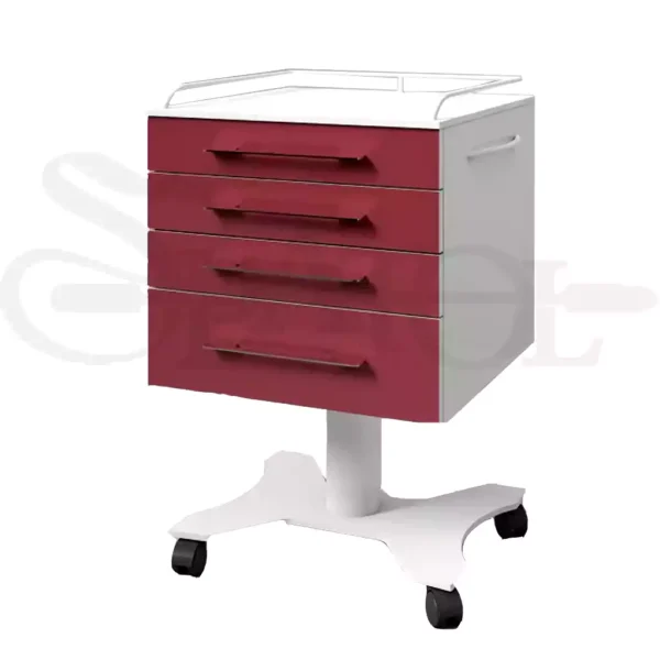روتور 4 کشو تمام MDF با درب هایگلاس مدل RO 215