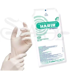 دستکش جراحی لاتکس بدون پودر حریر مدل OP-Perfect