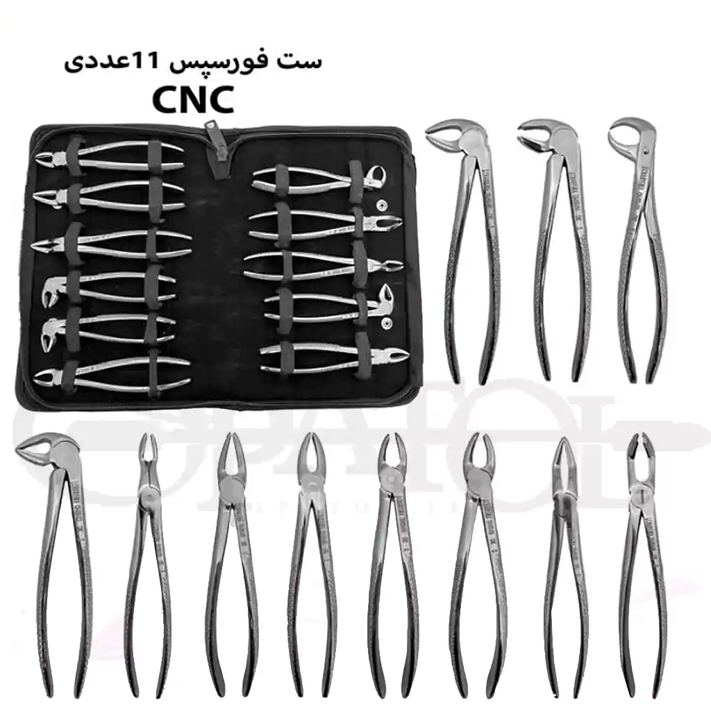 ست فورسپس بزرگسال 11 عددی کاریزما (CNC) ست فورسپس بزرگسال 11 عددی کاریزما (CNC)